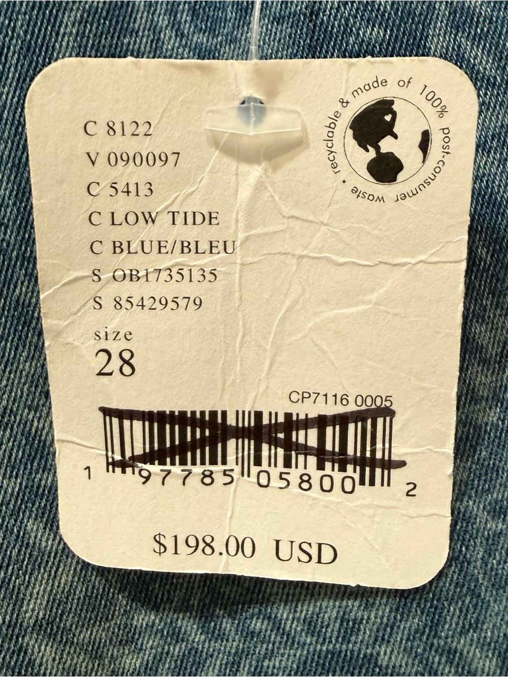 We the Free Mermaid Mid Rise Flare Jeans NWT size 28 - Picture 5 of 11